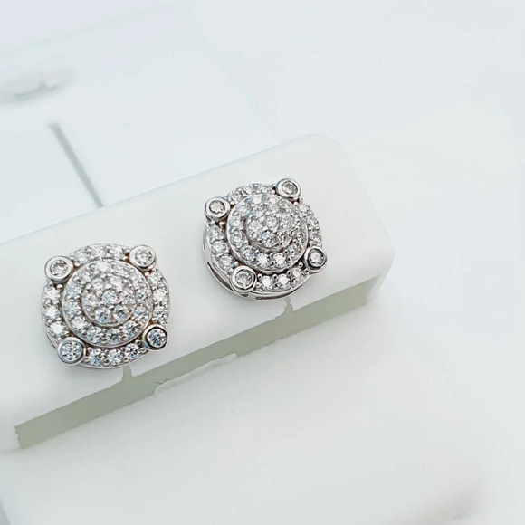 925 Sterling Silver Cubic Zirconia Earrings, U19254780 - Picture 3 of 11
